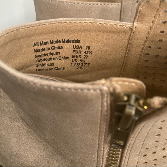 Brash Open Toe Booties Size 10 - Picture 4 of 7